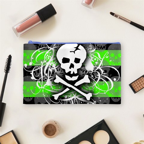 Deathrock Skull Cosmetic Bag (Medium) from ArtsNow.com Front
