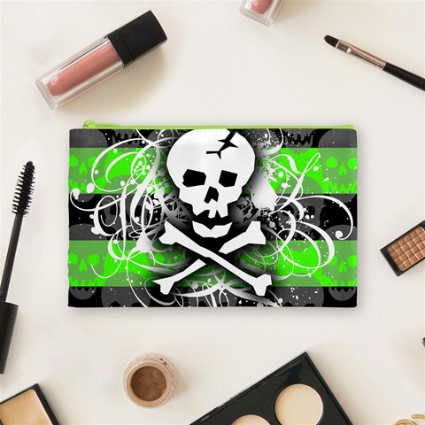 Deathrock Skull Cosmetic Bag (Medium) from ArtsNow.com Front