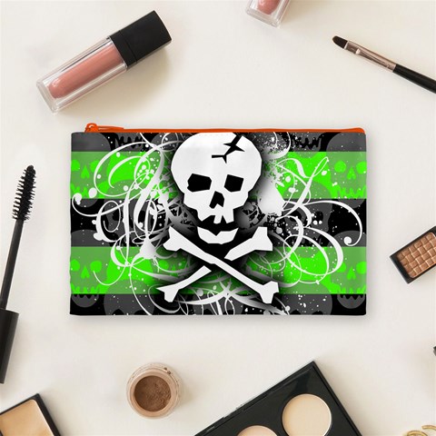 Deathrock Skull Cosmetic Bag (Medium) from ArtsNow.com Front