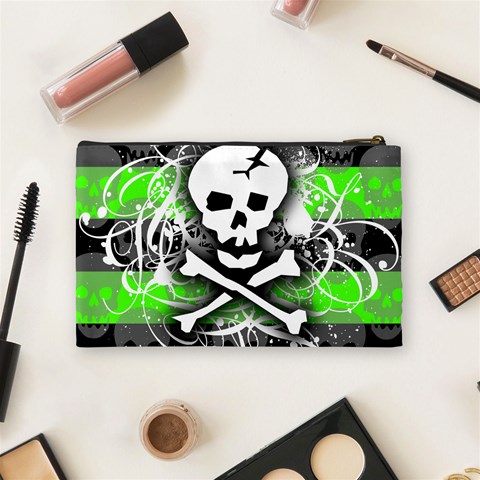 Deathrock Skull Cosmetic Bag (Medium) from ArtsNow.com Back