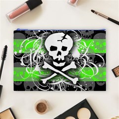 Deathrock Skull Cosmetic Bag (Large) from ArtsNow.com Front