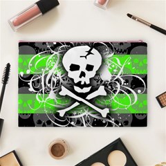 Deathrock Skull Cosmetic Bag (Large) from ArtsNow.com Back