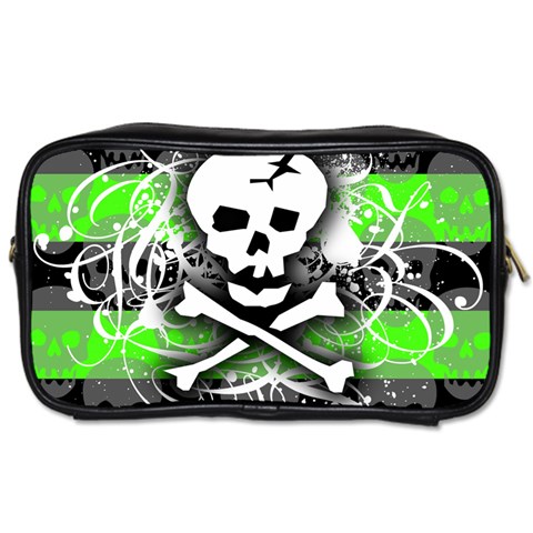 Deathrock Skull Toiletries Bag (One Side) from ArtsNow.com Front