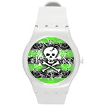 Deathrock Skull Round Plastic Sport Watch Medium