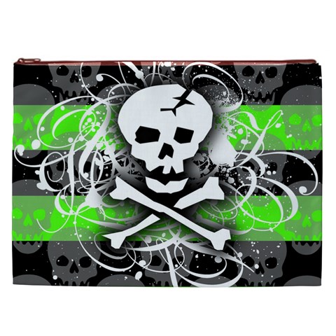 Deathrock Skull Cosmetic Bag (XXL) from ArtsNow.com Front