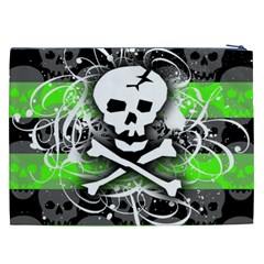 Deathrock Skull Cosmetic Bag (XXL) from ArtsNow.com Back