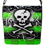 Deathrock Skull Flap closure messenger bag (Small)