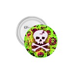 Deathrock Skull & Crossbones 1.75  Button