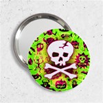 Deathrock Skull & Crossbones 2.25  Handbag Mirror