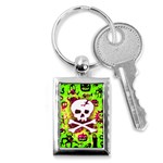 Deathrock Skull & Crossbones Key Chain (Rectangle)