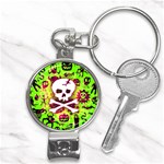 Deathrock Skull & Crossbones Nail Clippers Key Chain