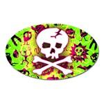 Deathrock Skull & Crossbones Magnet (Oval)