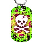 Deathrock Skull & Crossbones Dog Tag (One Side)