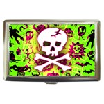 Deathrock Skull & Crossbones Cigarette Money Case