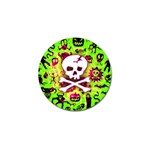 Deathrock Skull & Crossbones Golf Ball Marker