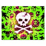 Deathrock Skull & Crossbones Jigsaw Puzzle (Rectangular)