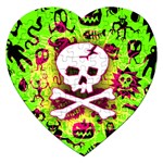 Deathrock Skull & Crossbones Jigsaw Puzzle (Heart)