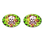 Deathrock Skull & Crossbones Cufflinks (Oval)