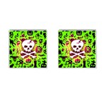 Deathrock Skull & Crossbones Cufflinks (Square)