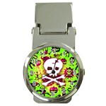 Deathrock Skull & Crossbones Money Clip Watch