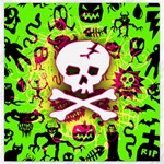 Deathrock Skull & Crossbones Canvas 12  x 12 