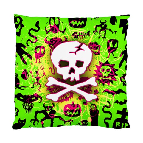 Deathrock Skull & Crossbones Cushion Case (One Side) from ArtsNow.com Front
