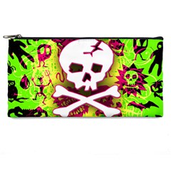 Deathrock Skull & Crossbones Pencil Case from ArtsNow.com Front