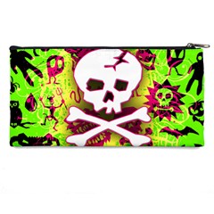 Deathrock Skull & Crossbones Pencil Case from ArtsNow.com Back