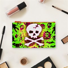 Deathrock Skull & Crossbones Cosmetic Bag (Small) from ArtsNow.com Front