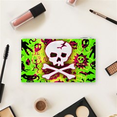 Deathrock Skull & Crossbones Cosmetic Bag (Small) from ArtsNow.com Back