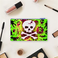 Deathrock Skull & Crossbones Cosmetic Bag (Small) from ArtsNow.com Back