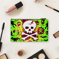 Deathrock Skull & Crossbones Cosmetic Bag (Small) from ArtsNow.com Back