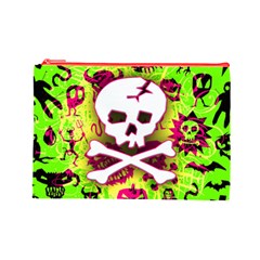 Deathrock Skull & Crossbones Cosmetic Bag (Large) from ArtsNow.com Front