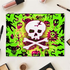 Deathrock Skull & Crossbones Cosmetic Bag (XL) from ArtsNow.com Front