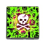 Deathrock Skull & Crossbones Memory Card Reader with Storage (Square)