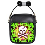 Deathrock Skull & Crossbones Girls Sling Bag