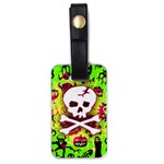 Deathrock Skull & Crossbones Luggage Tag (one side)