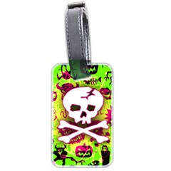 Deathrock Skull & Crossbones Luggage Tag (two sides) from ArtsNow.com Back