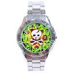 Deathrock Skull & Crossbones Stainless Steel Analogue Men’s Watch