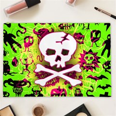 Deathrock Skull & Crossbones Cosmetic Bag (XXL) from ArtsNow.com Front