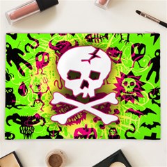 Deathrock Skull & Crossbones Cosmetic Bag (XXL) from ArtsNow.com Back