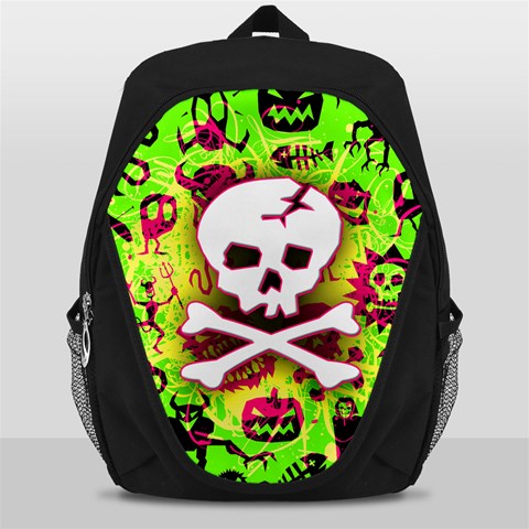 Deathrock Skull & Crossbones Backpack Bag from ArtsNow.com Front