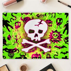 Deathrock Skull & Crossbones Cosmetic Bag (XXXL) from ArtsNow.com Front