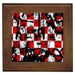 Emo Checker Graffiti Framed Tile