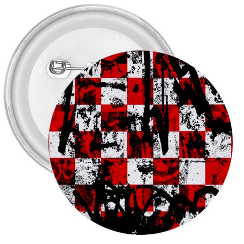 Emo Checker Graffiti 3  Button from ArtsNow.com Front
