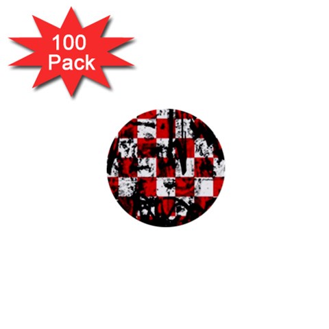 Emo Checker Graffiti 1  Mini Button (100 pack)  from ArtsNow.com Front
