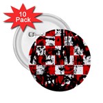 Emo Checker Graffiti 2.25  Button (10 pack)