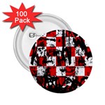 Emo Checker Graffiti 2.25  Button (100 pack)
