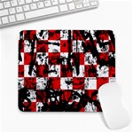 Emo Checker Graffiti Large Mousepad