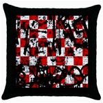 Emo Checker Graffiti Throw Pillow Case (Black)